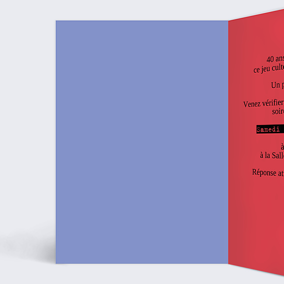 Invitation Anniversaire Adulte Cube