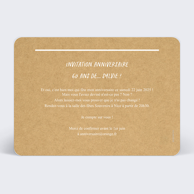 Invitation Anniversaire Qui Est Ce 60 Ans Popcarte Invitation Anniversaire Qui Est Ce 60 Ans Popcarte
