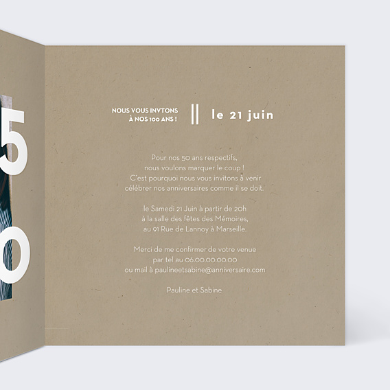 Invitation Anniversaire Adulte Ardoise