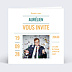 Carte d'invitation Graphique Recto