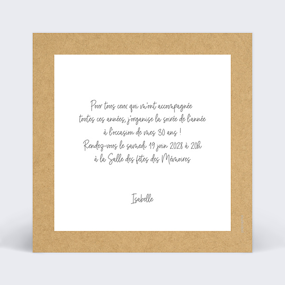 Invitation Toutes Occasions Bucolique