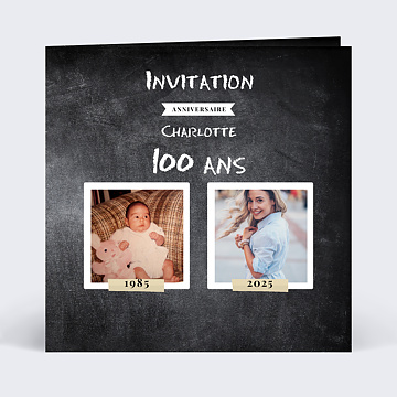 Invitation Anniversaire Adulte Avant-Après