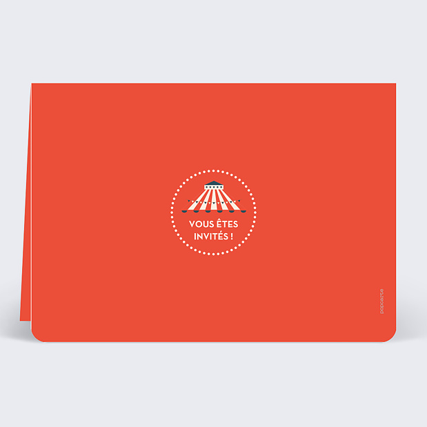 Invitation Anniversaire Vintage Verso