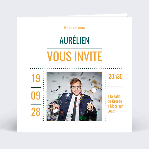 Carte d'invitation Graphique