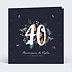 Invitation anniversaire Grands chiffres fleurs