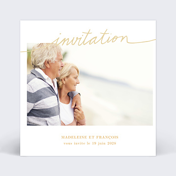 Invitation Toutes Occasions Lettre Ocre