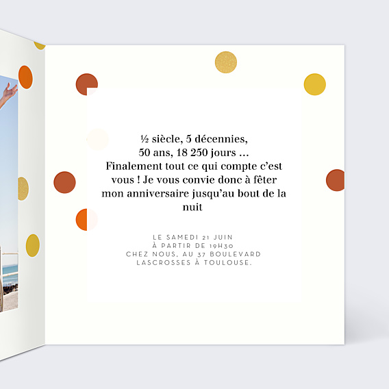 Invitation Anniversaire Adulte Sobre