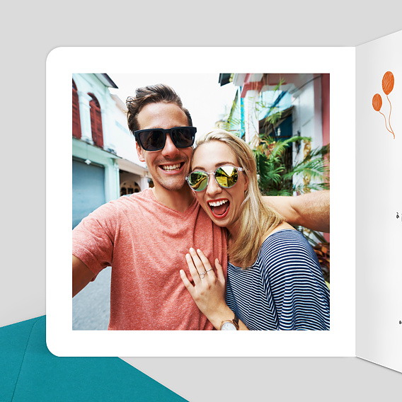 Carte d'invitation C'est la Fête Intérieur Gauche