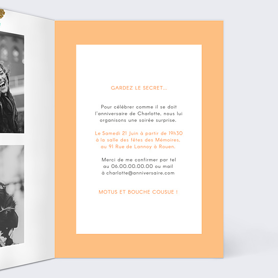 Invitation Anniversaire Adulte Sacrée Fête Transparence
