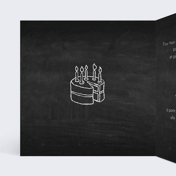 Invitation anniversaire Étapes de Vie Intérieur Gauche