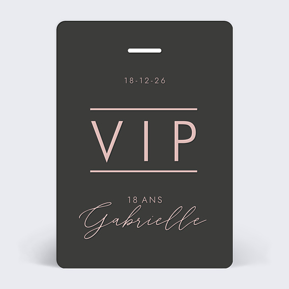 Invitation Anniversaire Adulte Pass VIP