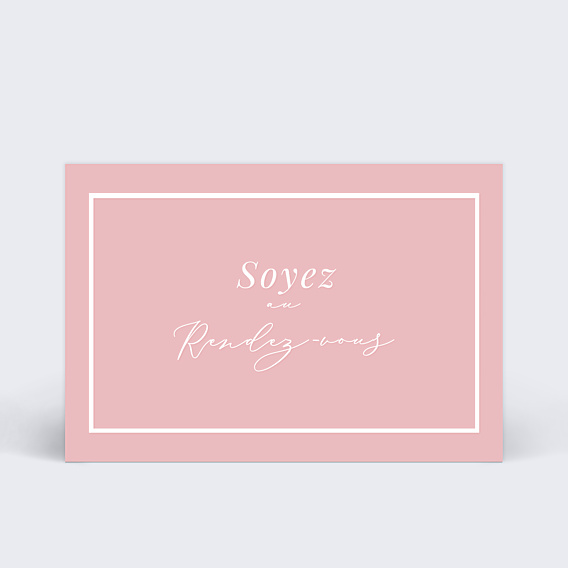 Invitation anniversaire Craie Rose