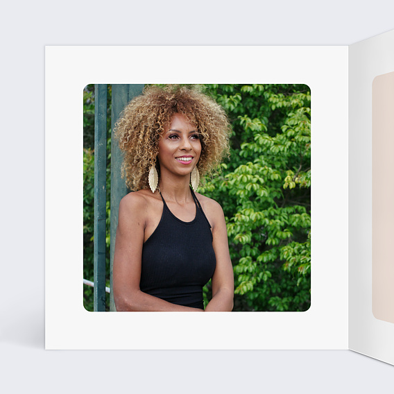 Invitation anniversaire Macarons Intérieur Gauche