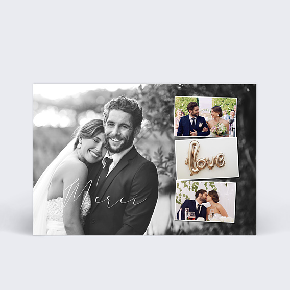 Remerciements mariage Vignettes