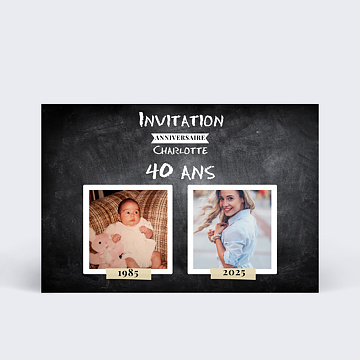 Invitation Anniversaire Virtuelle Avant-Après