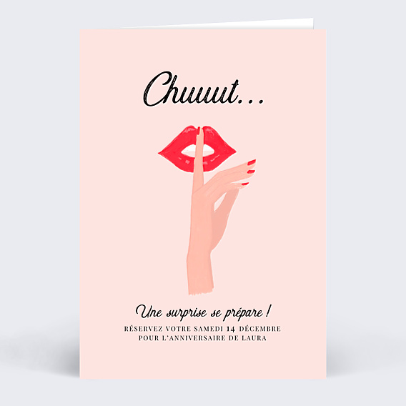 Invitation Anniversaire Adulte Motus