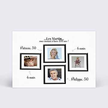 Invitation Anniversaire Adulte Famille 4