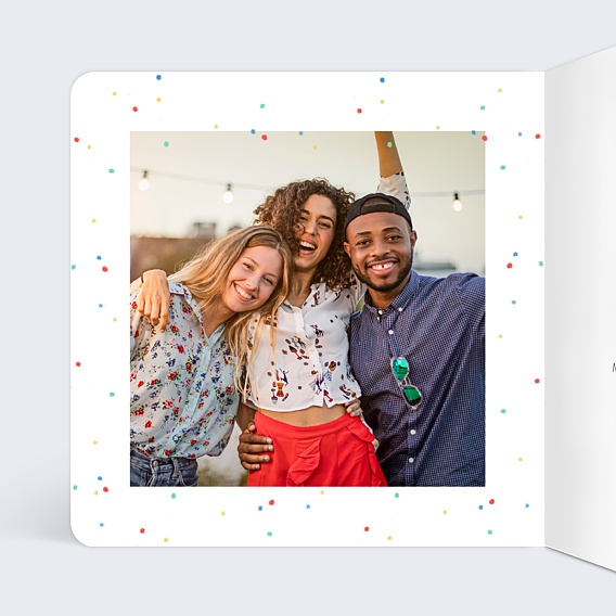 Invitation anniversaire Rigolote Intérieur Gauche