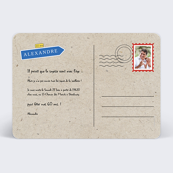 Invitation Anniversaire Adulte Panneau