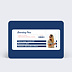Invitation anniversaire Billet d'Avion Bleu