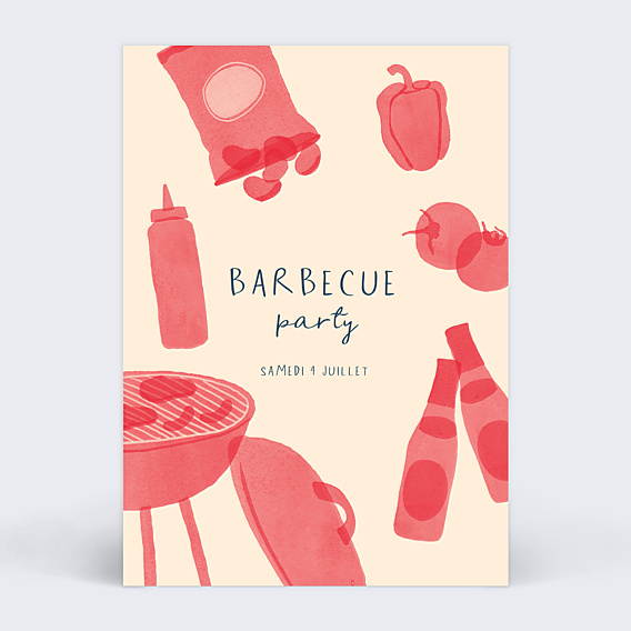 Invitation Anniversaire Adulte Barbecue