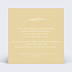 Carte d'invitation Lettre Ocre Verso