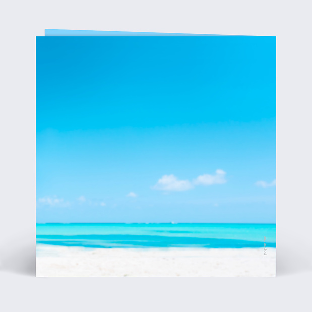 Invitation Anniversaire Plage 40 Ans Verso
