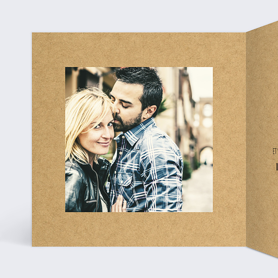 Carte d'invitation Petit Carnet Intérieur Gauche