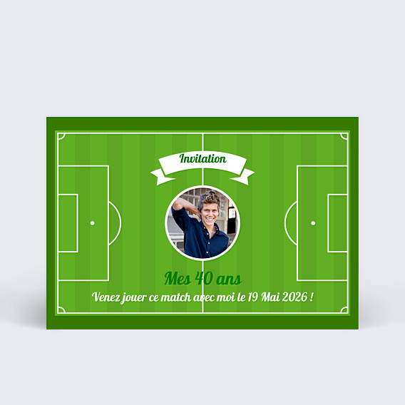 Invitation Anniversaire Adulte Foot