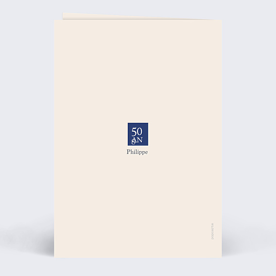 Invitation Anniversaire Adulte Classique Homme