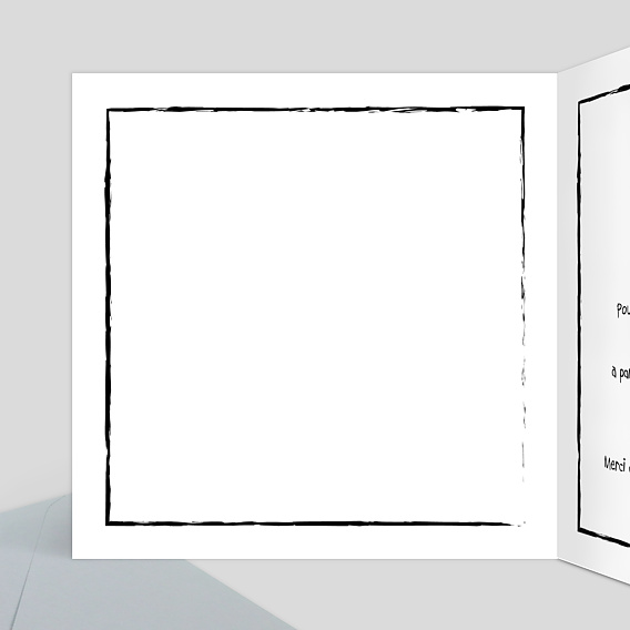 Invitation anniversaire Bande Dessinée Intérieur Gauche