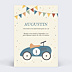 Invitation Anniversaire Enfant Voiture Bleue