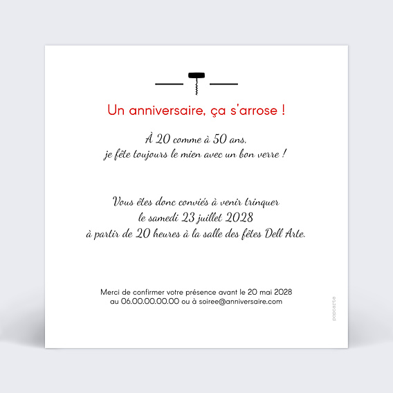 Invitation Toutes Occasions Dégustation
