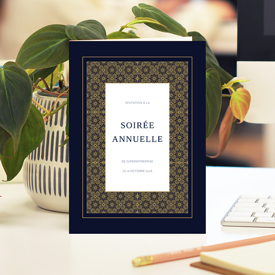 Invitation professionnelle Rosace Chic Après 4