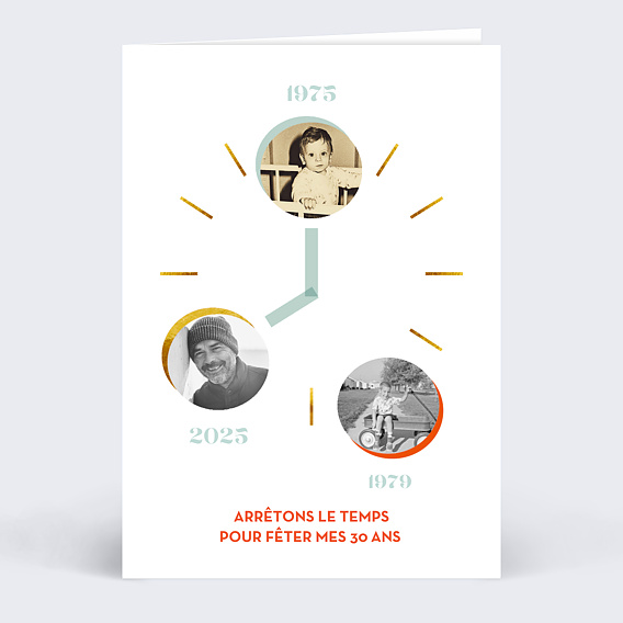 Invitation Anniversaire Adulte Multicolore 3 Photos