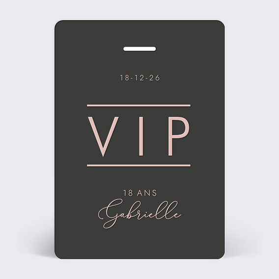 Invitation Anniversaire Adulte Pass VIP