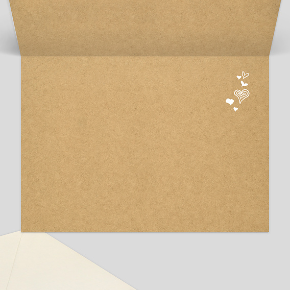 Faire part pacs Carte Pacs Corde Linge Intérieur Droit