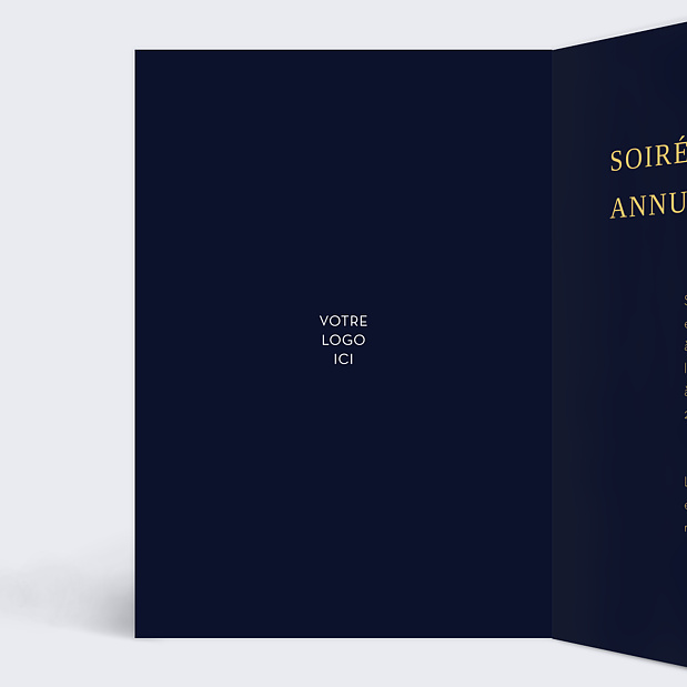 Invitation Professionnelle Rosace Intérieur Gauche