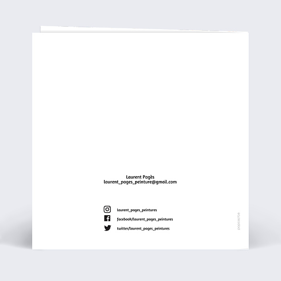 Invitation Professionnelle Exposition peinture