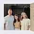 Carte d'invitation Lampions Délicats Intérieur Gauche