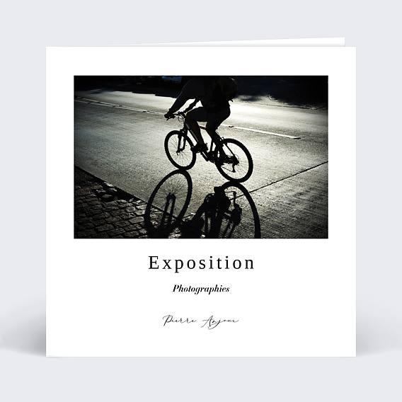 Invitation professionnelle Photographe Recto