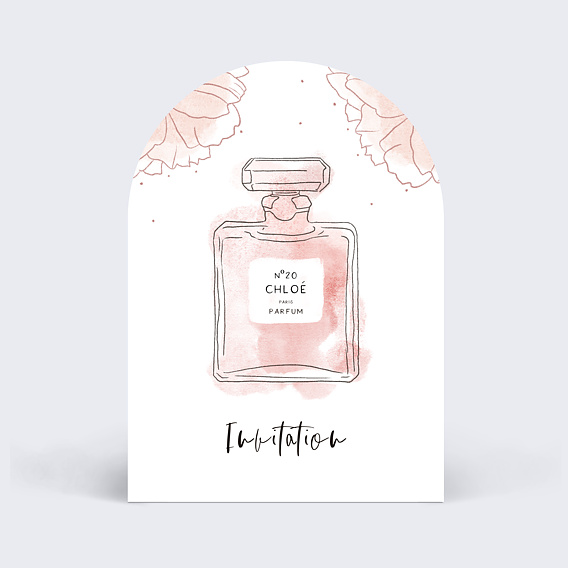 Invitation anniversaire Parfum