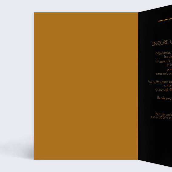 Invitation Anniversaire Adulte Années Folles Typographie