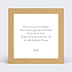 Carte d'invitation Bucolique Verso