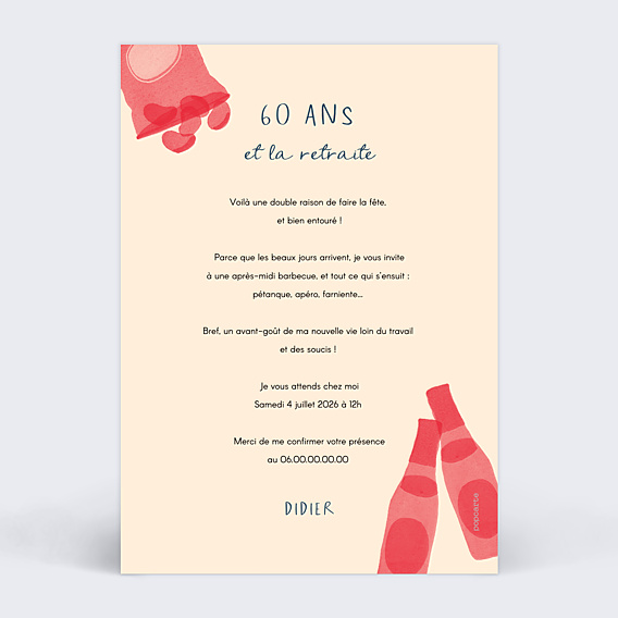 Invitation Anniversaire Adulte Barbecue