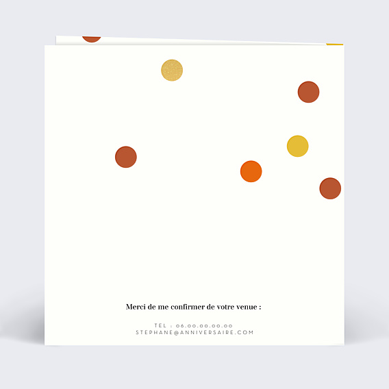 Invitation Anniversaire Adulte Sobre