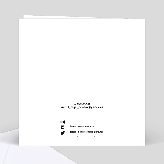 Invitation Professionnelle Exposition peinture