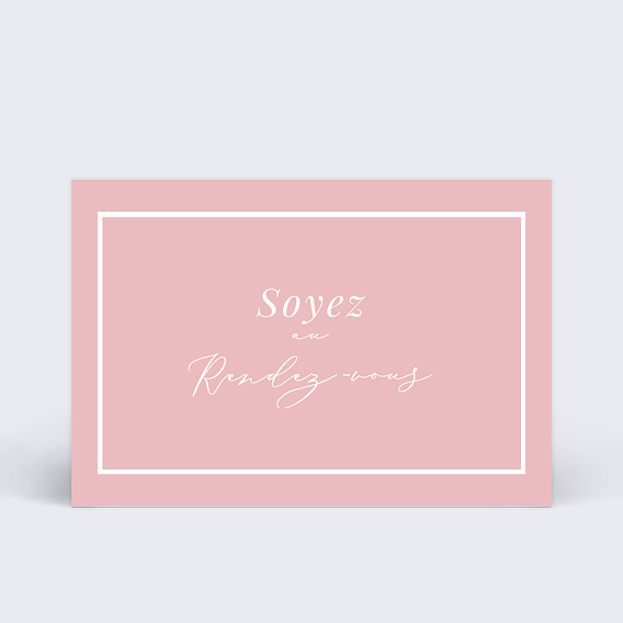 Invitation Anniversaire Adulte Craie Rose