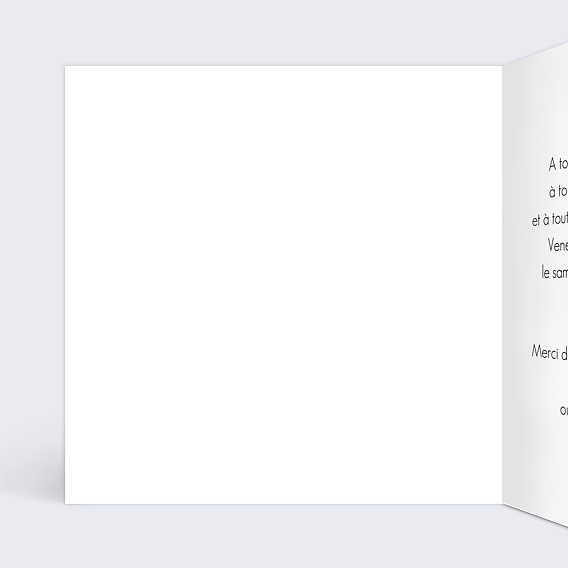 Invitation anniversaire Soirée Anniversaire Rétrospective Intérieur Gauche