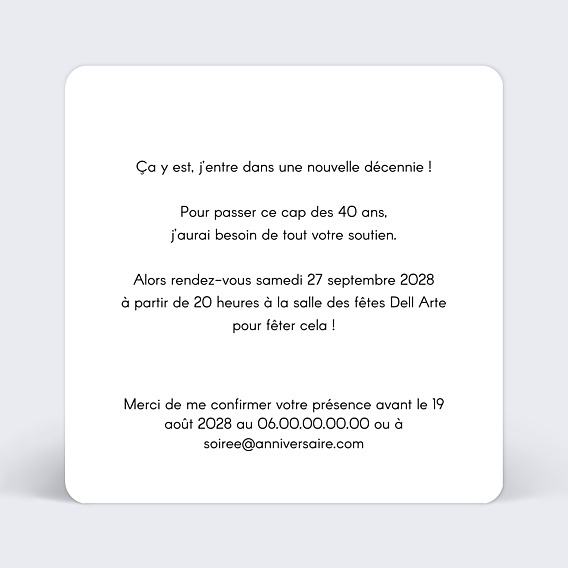Invitation Toutes Occasions Polaroïd